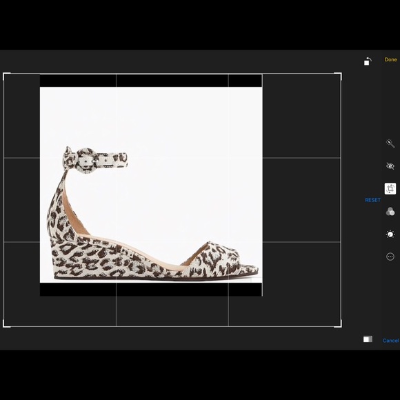 J Crew leopard print Laila wedges size 6.5 - Picture 8 of 8